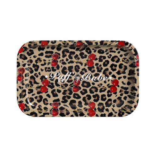 cherry leopard tray