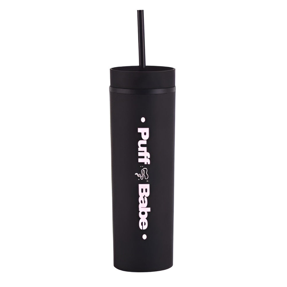 Puff Babe Pink Straw Cup