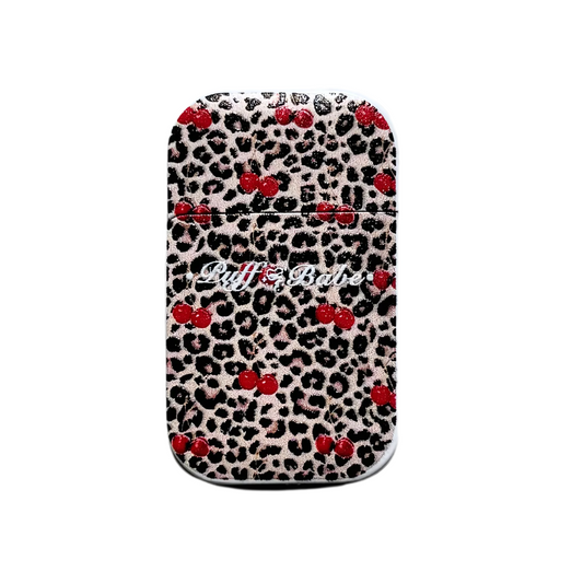 Cherry leopard pink flame lighter
